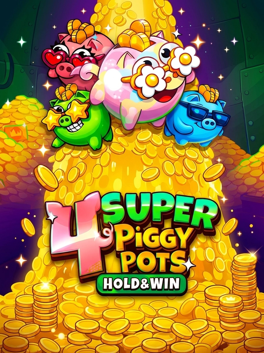 4 Super Piggypots: Hold & Win