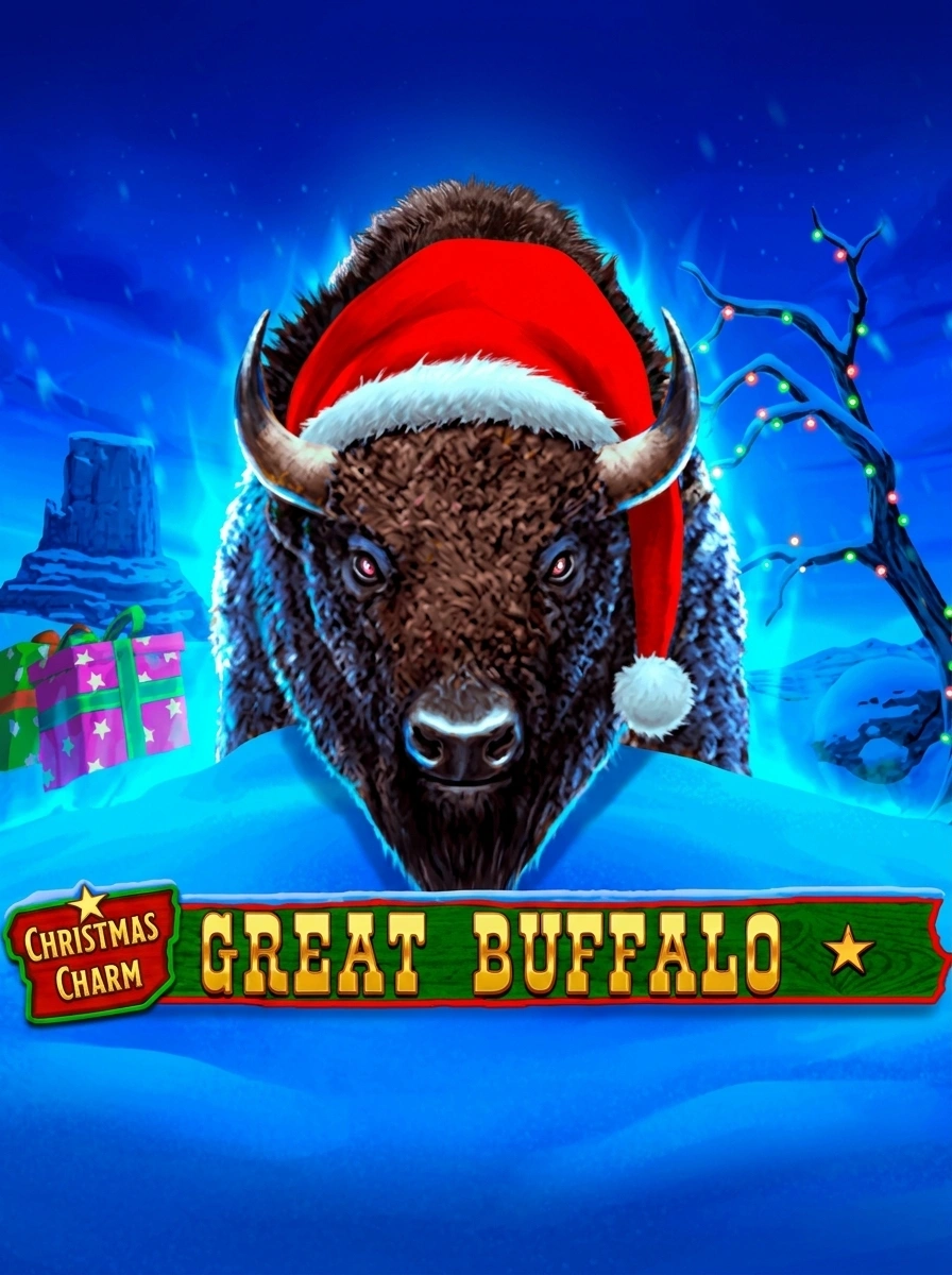 Great Buffalo Christmas Charm