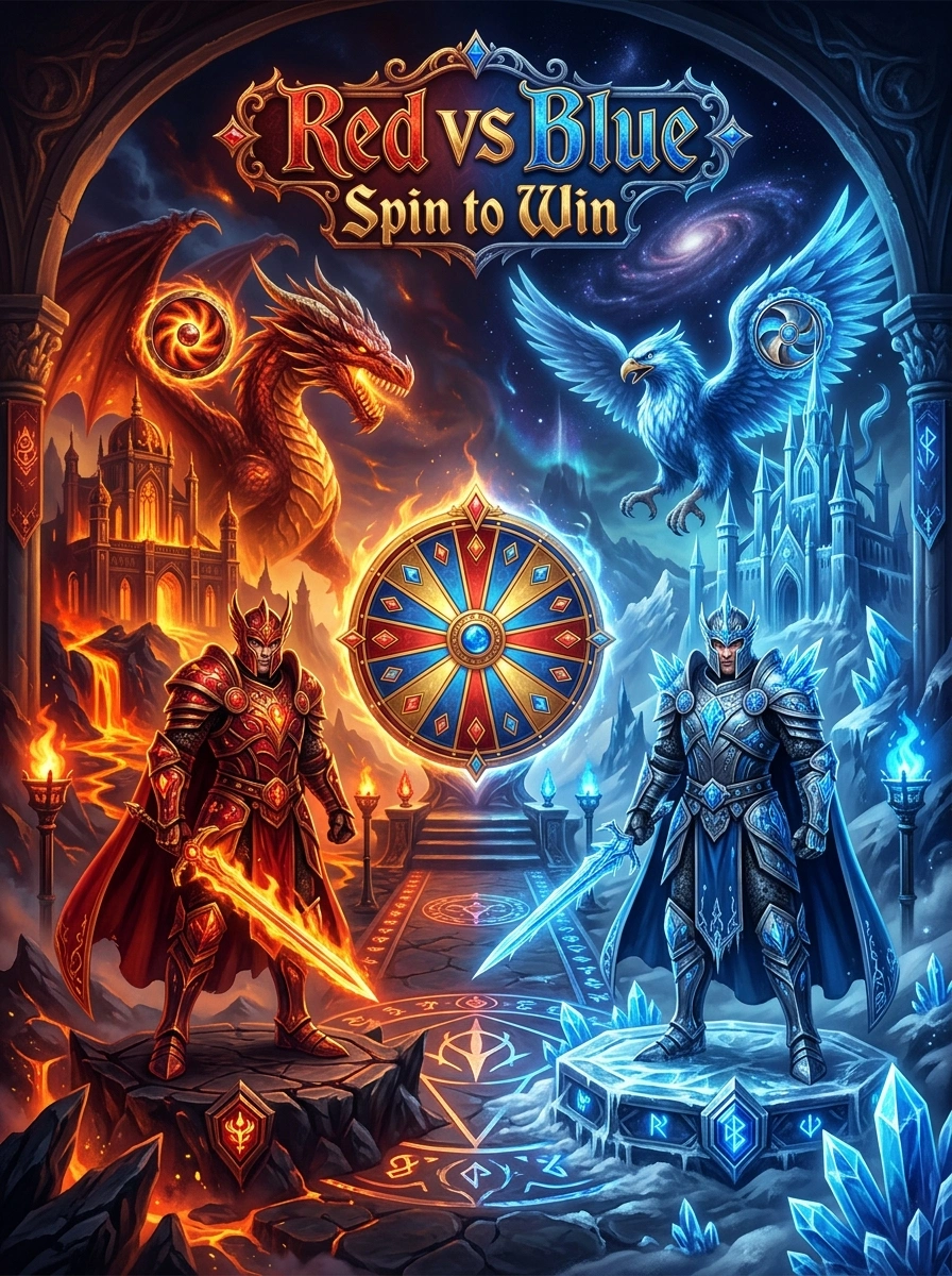 Red VS Blue Spin to Win
