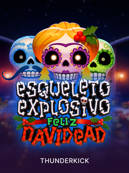 Esqueleto Explosivo Feliz Navidead